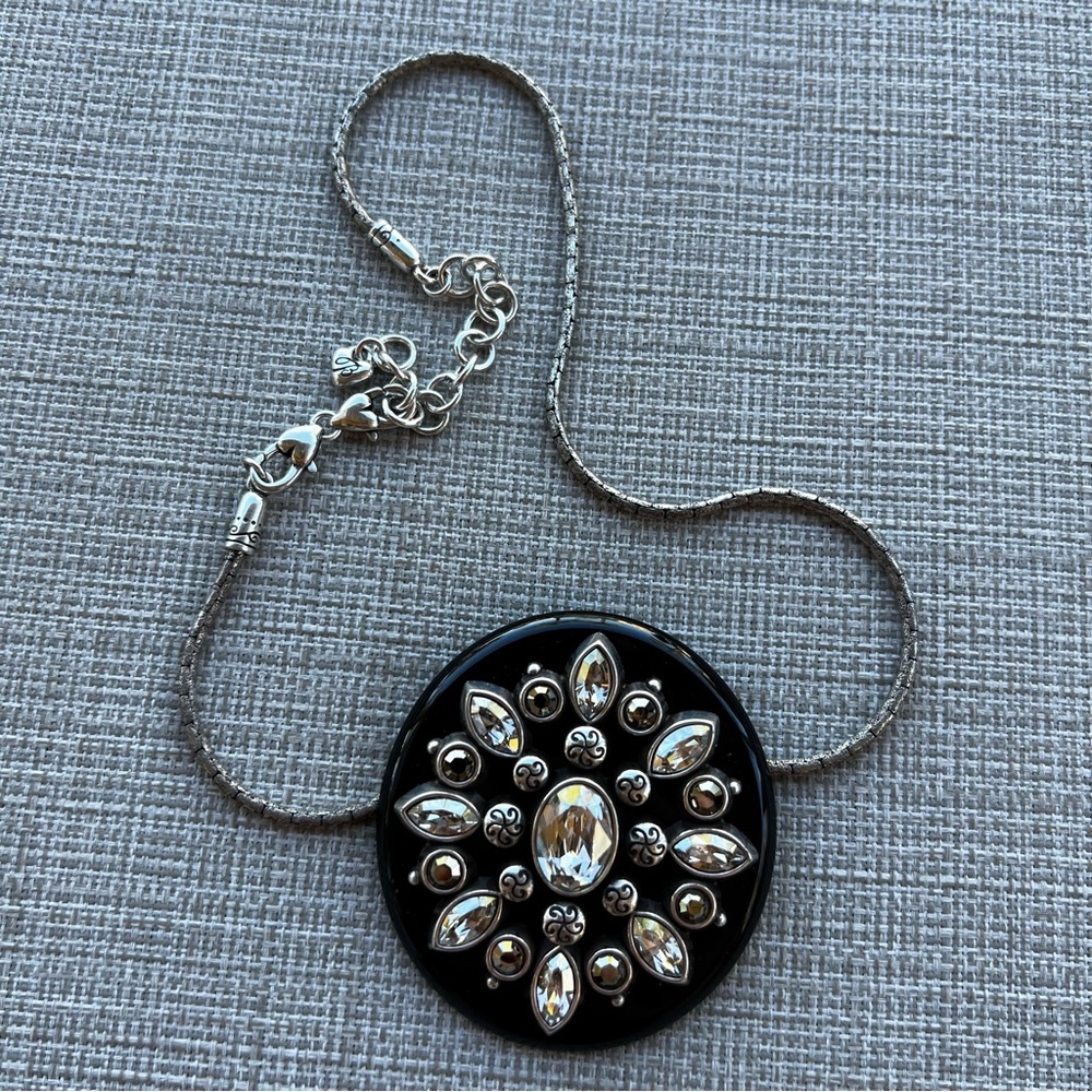 Brighton Cocco's Spell Black “Lucky Day” Pendant Necklace/Brooch